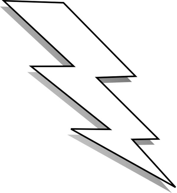 Free Lightning Bolt Outline, Download Free Clip Art, Free