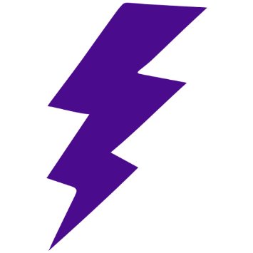 lightning bolt clipart purple