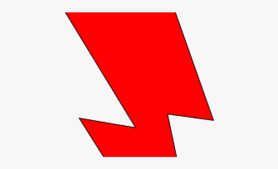 Electrical Clipart Red Lightning Bolt