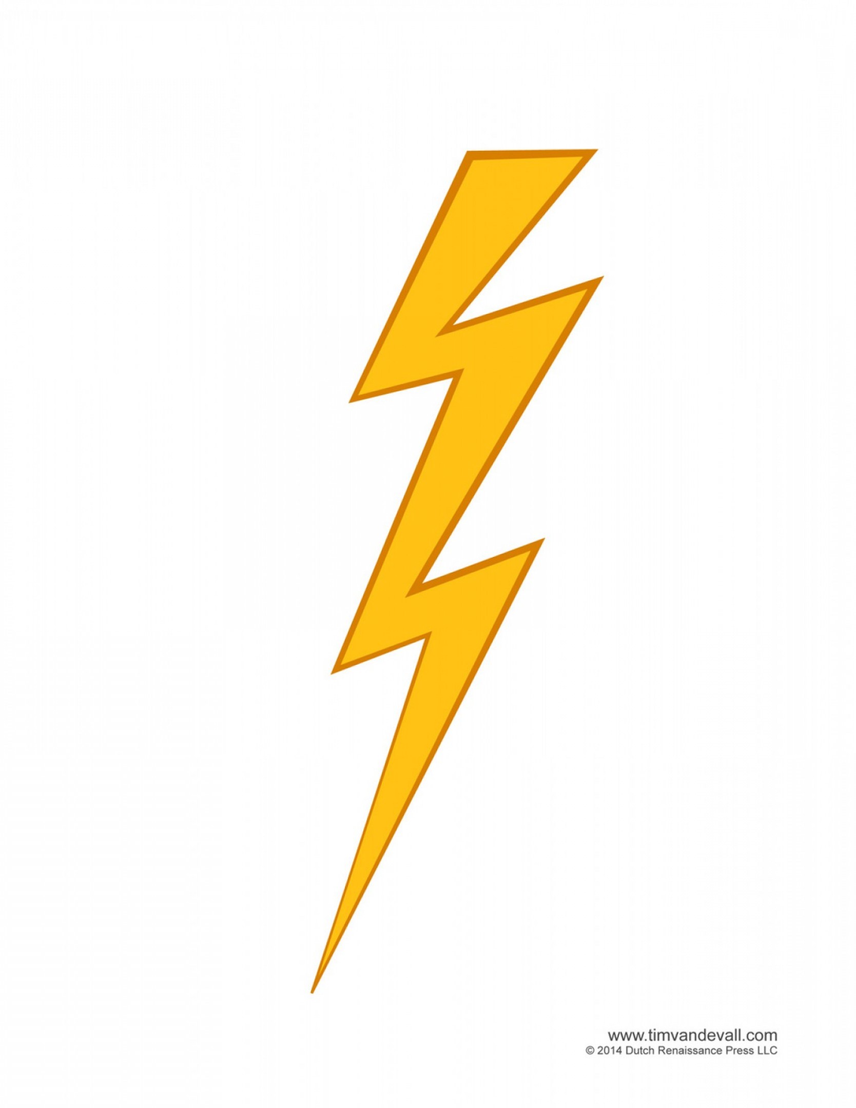 Lightning bolt drawing.
