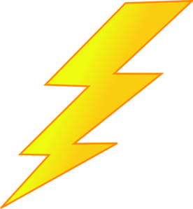 lightning bolt clipart strike