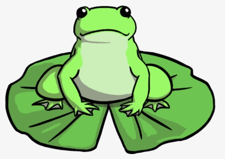 Free Frog On Lily Pad Clip Art with No Background