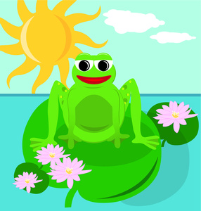 Free Free Frogs Clip Art Image