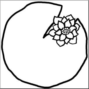 Lily pad clipart.