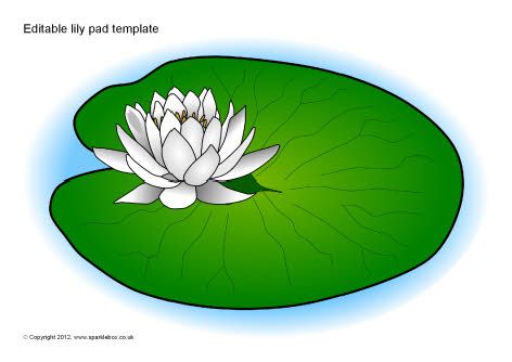 Editable lily pad template