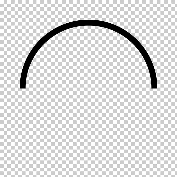 Semicircle line arc.