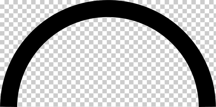 Semicircle symbol curved.
