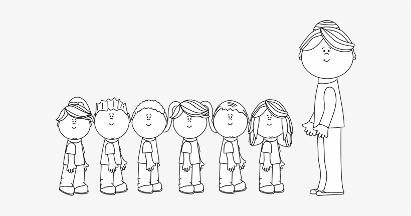 line clipart black and white student