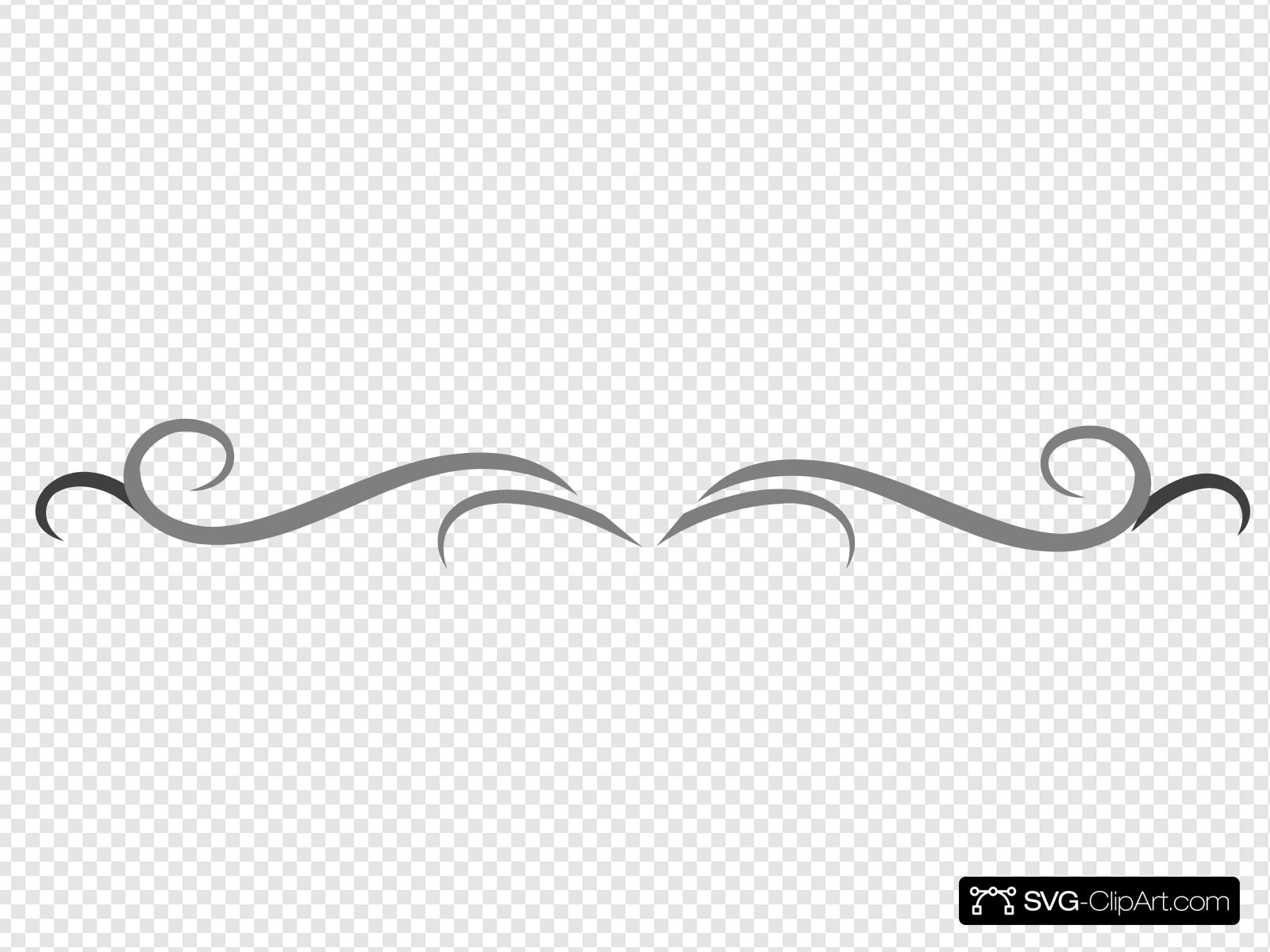 Grey Curly Line Design Clip art, Icon and SVG
