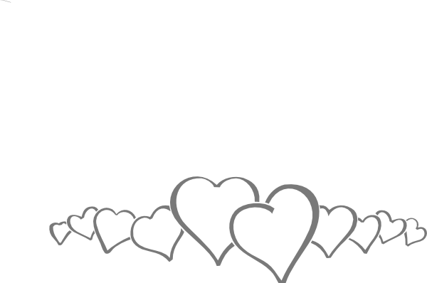Hearts In A Line Clip Art At