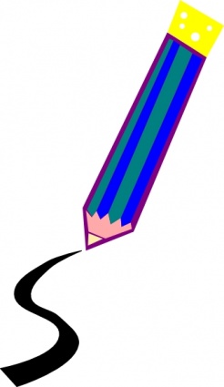 line clipart pencil