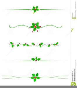 Christmas Holiday Clipart Lines And Dividers