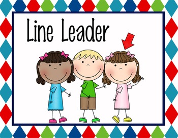 Classroom helper clipart line leader
