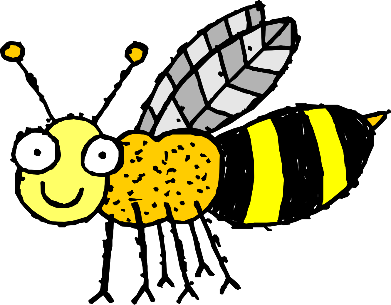 line leader clipart bee
