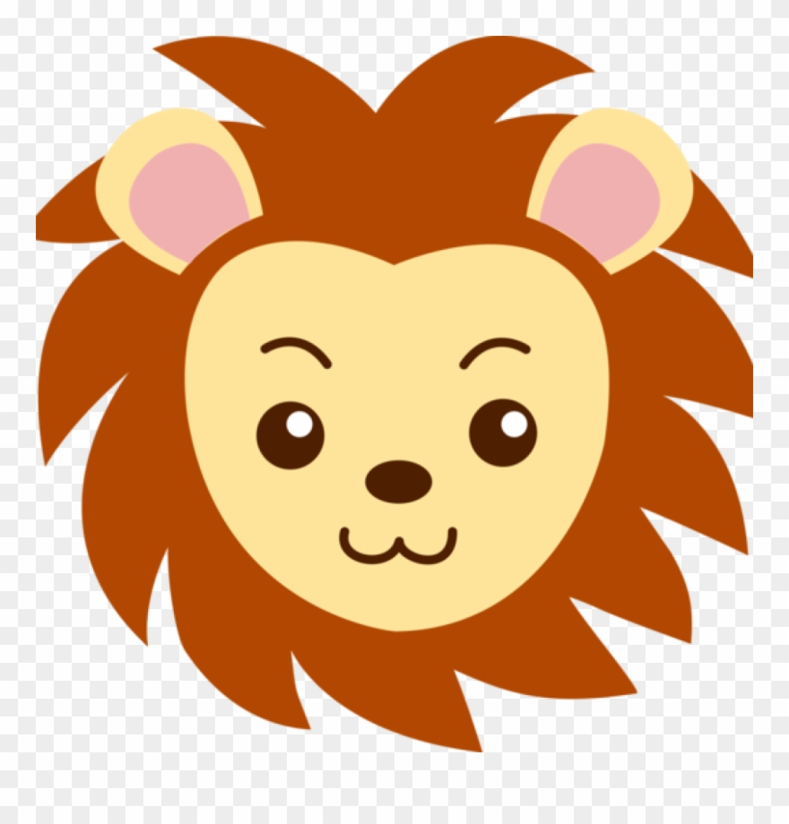 Cute lion clipart.