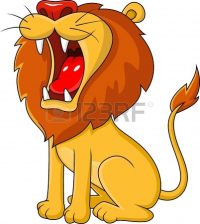 lion clipart fierce