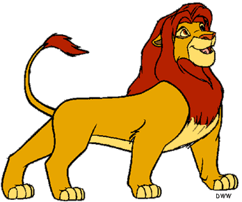 Baby lion clipart.
