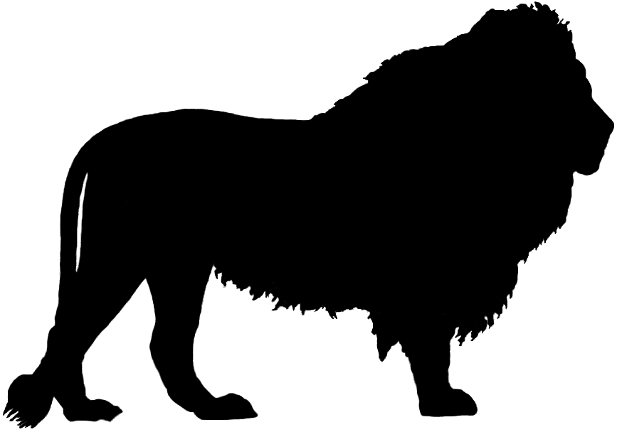 Free lions silhouette.