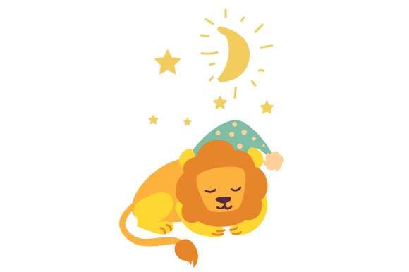 Sleepy lion