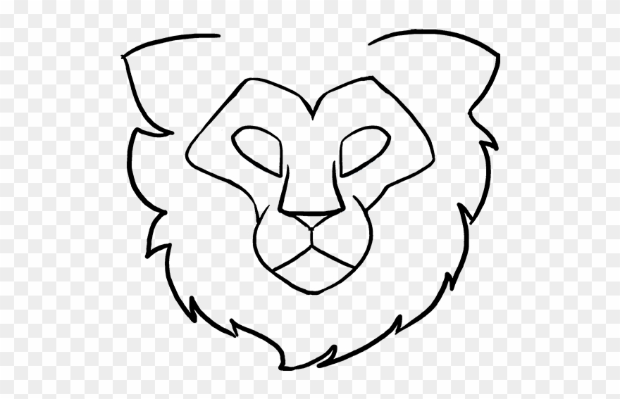 How draw lion.