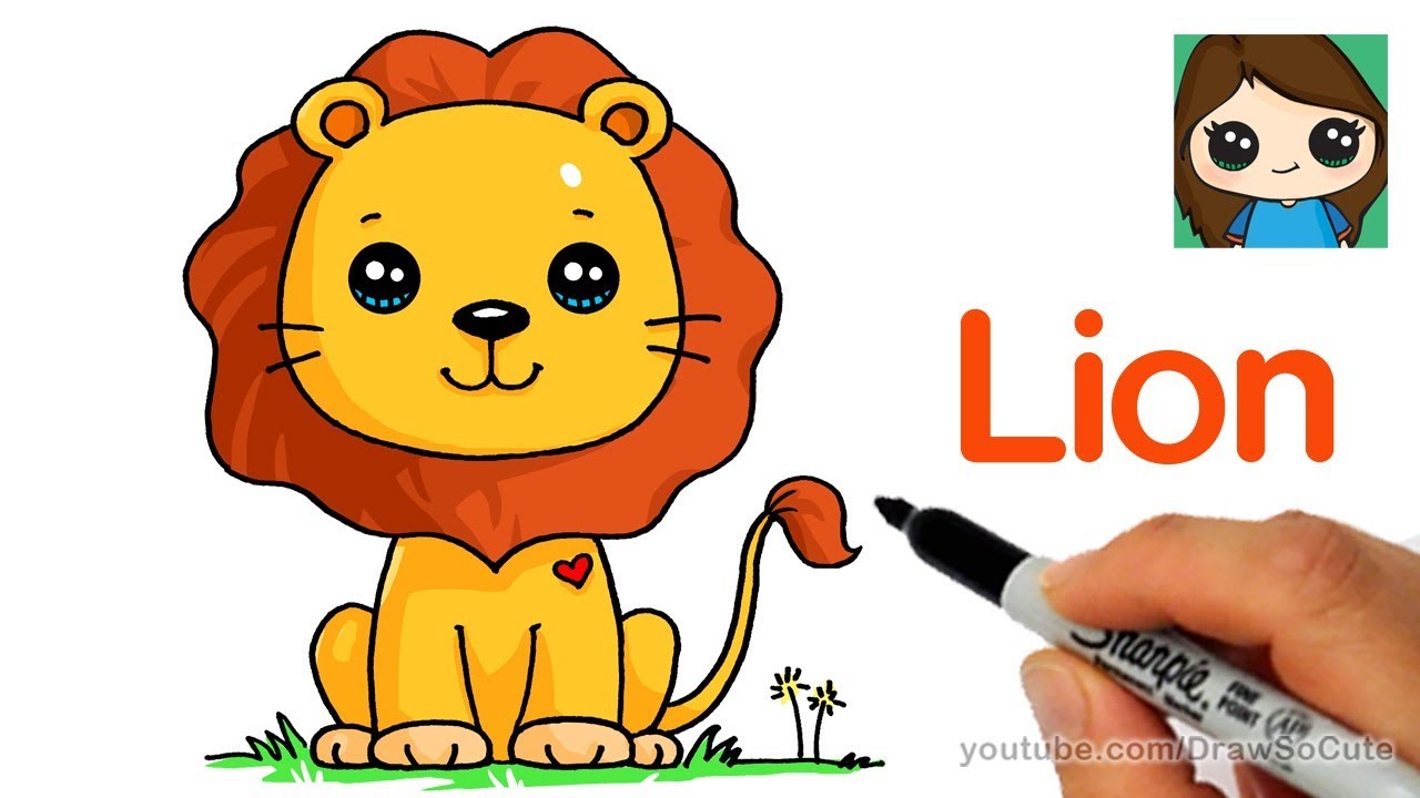 How to Draw a Lion Cute and Easy