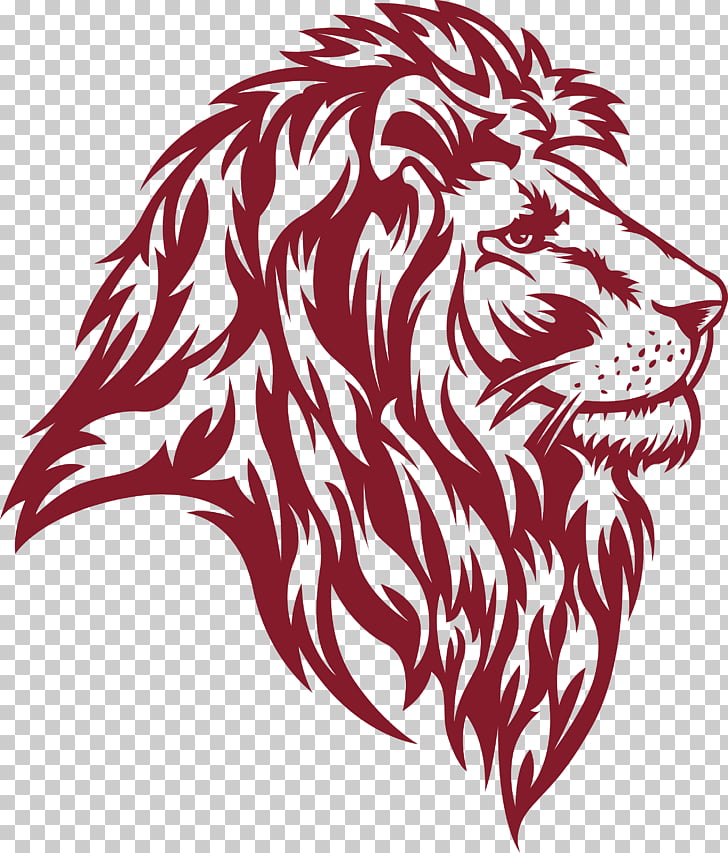 lion cliparts red