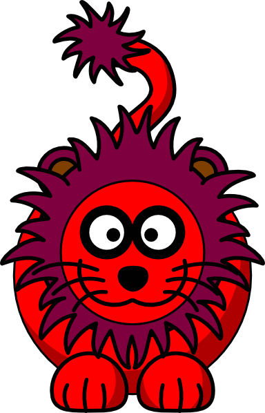 lion cliparts red