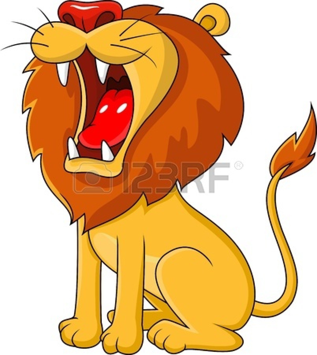 Roaring lion clip.