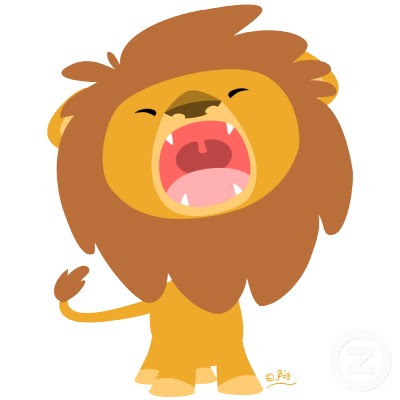 Free roaring lion.
