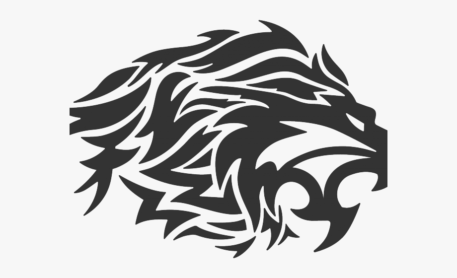 Lion Tattoo Clipart Black And White