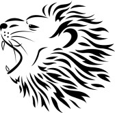 Lion tattoo clipart