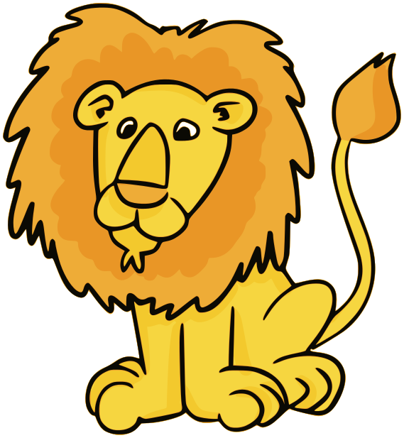 Lion clipart transparent.