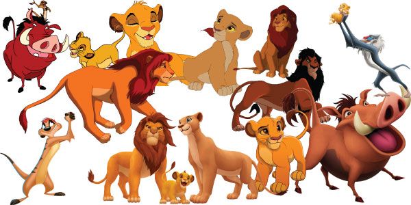 The Lion King Clipart Set of