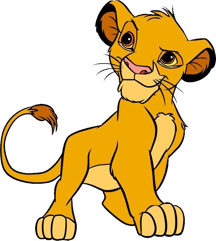 Baby lion clipart