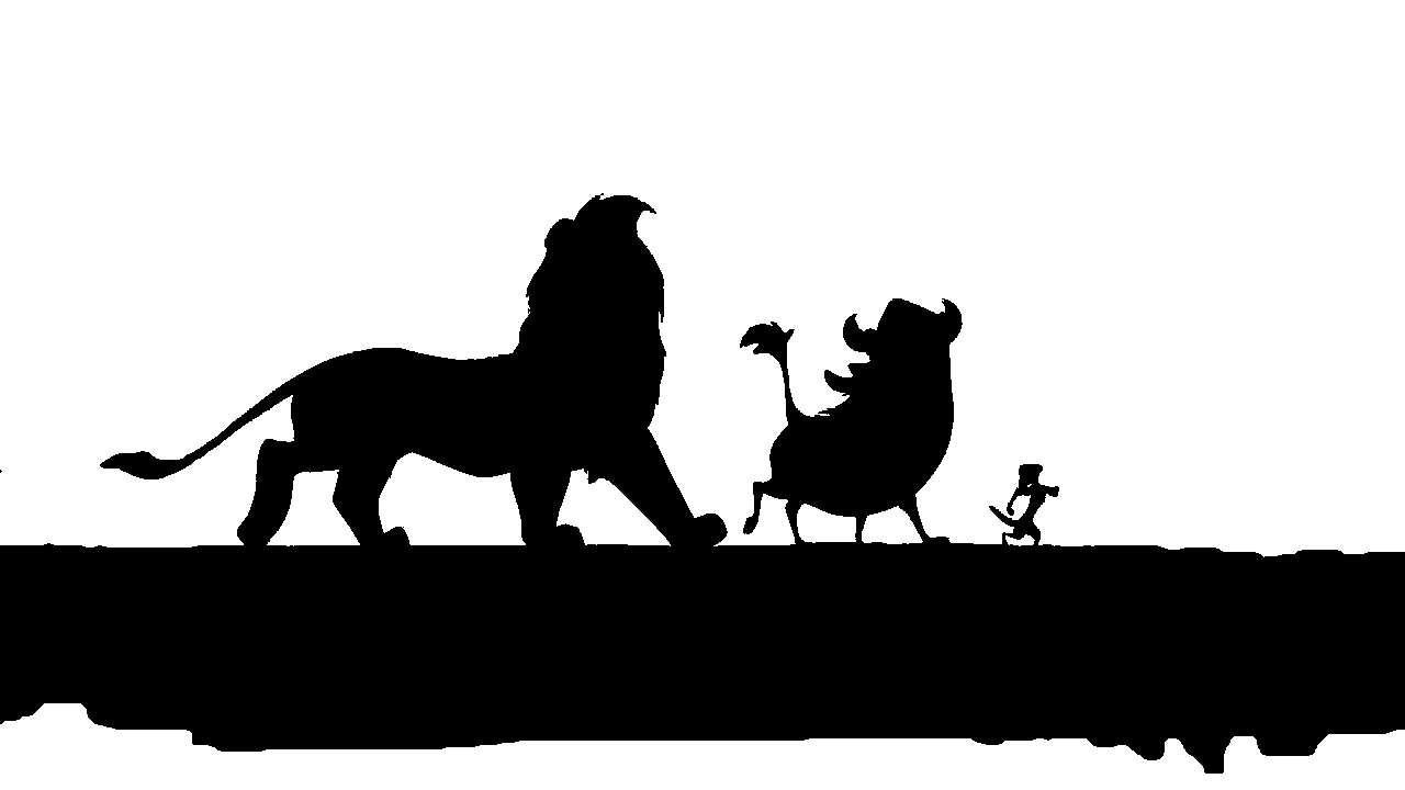 Lion king clipart black and white