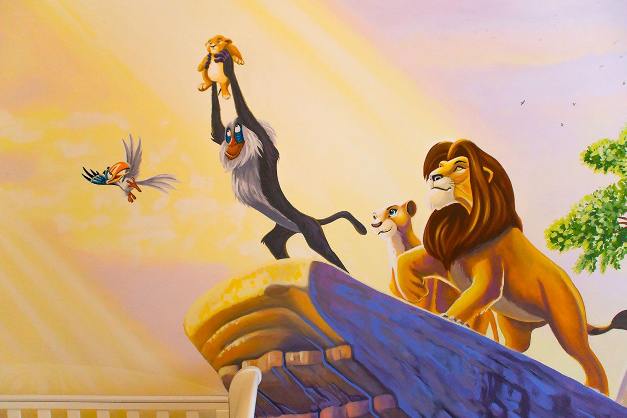 Lion king mural.