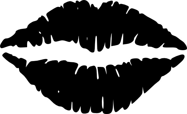 Lips black and white black and white cartoon lips clip art