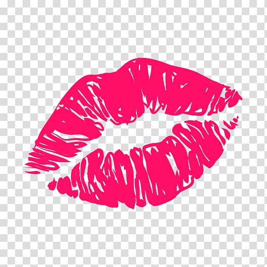 Red lip , Emoji Kiss Lip , kiss smiley transparent