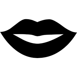 Lips emoji u1f5e2.