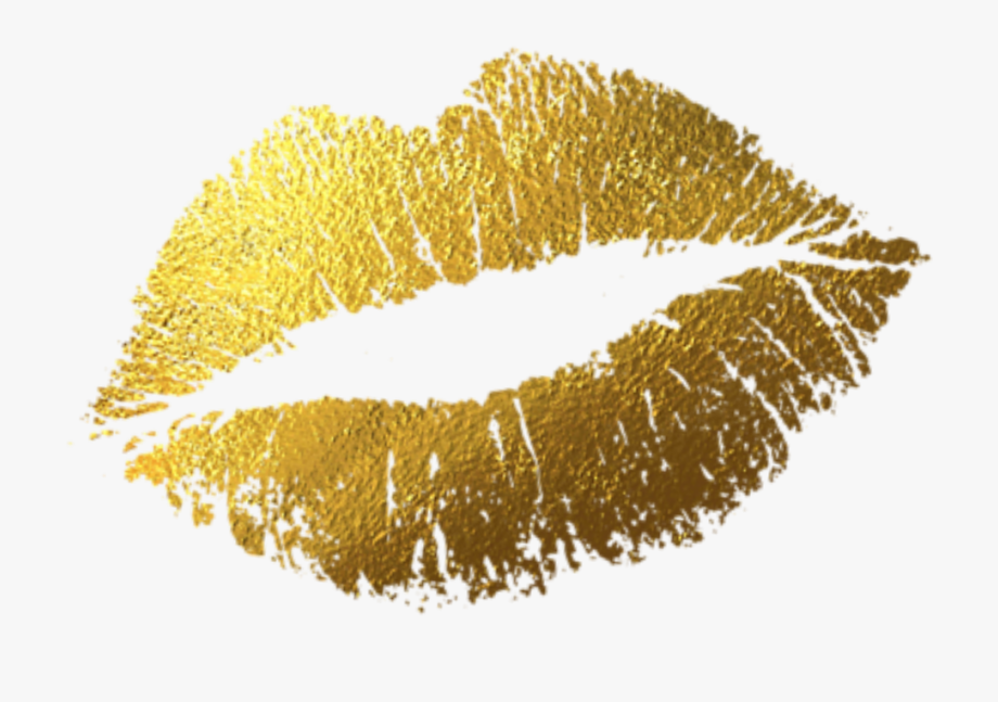 Lips png gold.