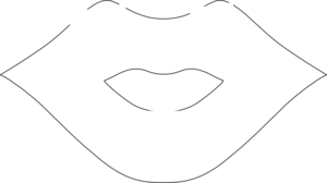 Lips lip outline clip art at clker vector clip art
