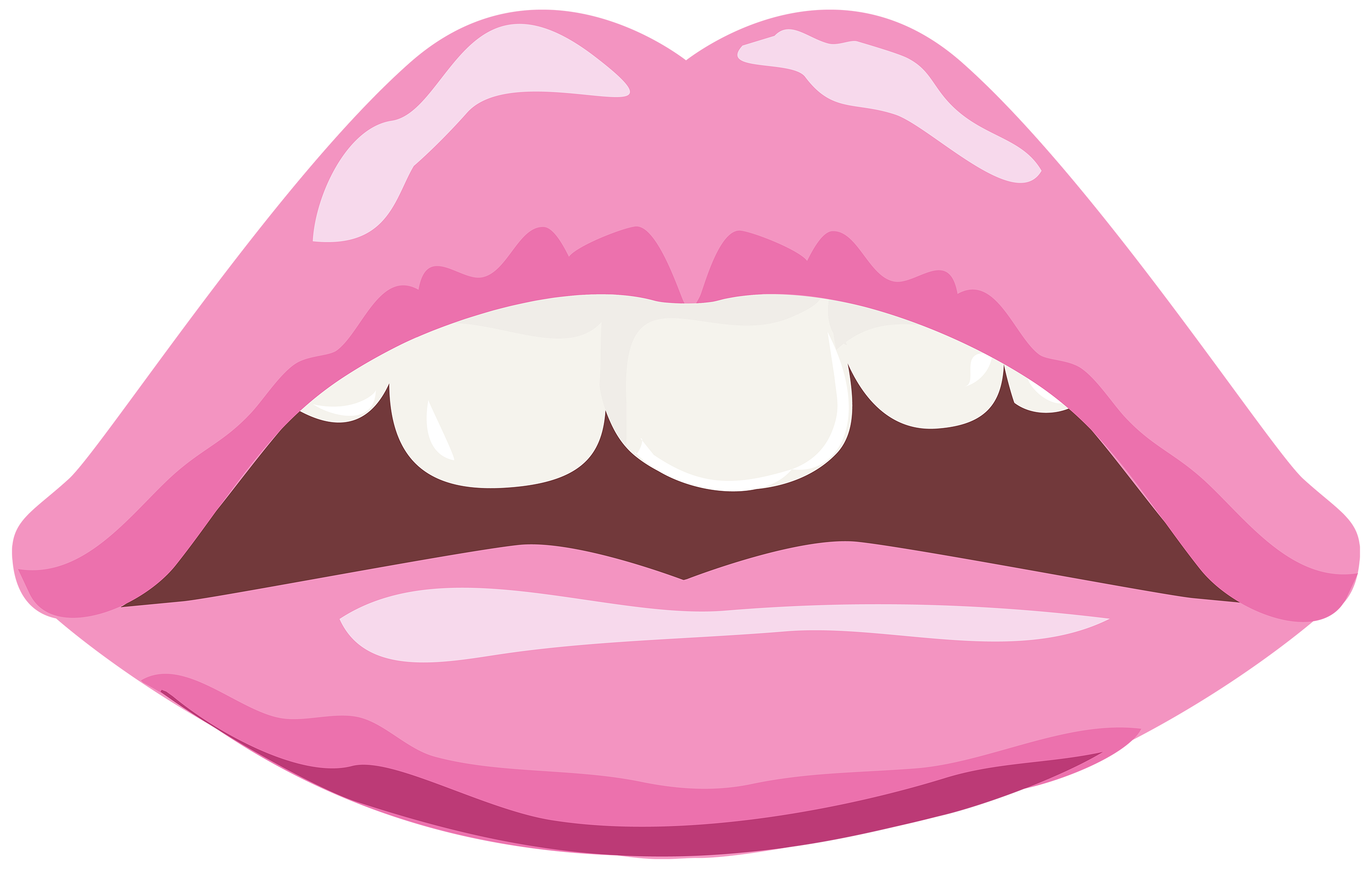 Pink lips png.