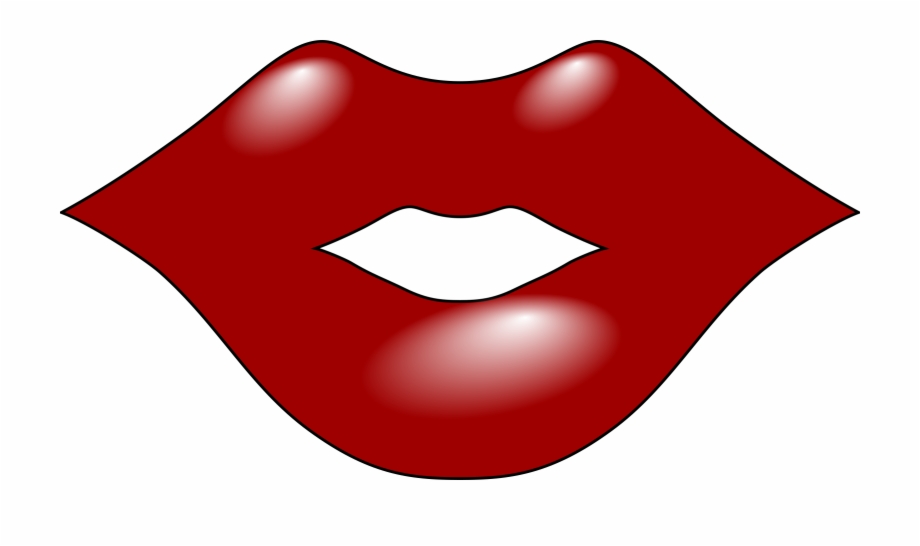 Clipart red lips.