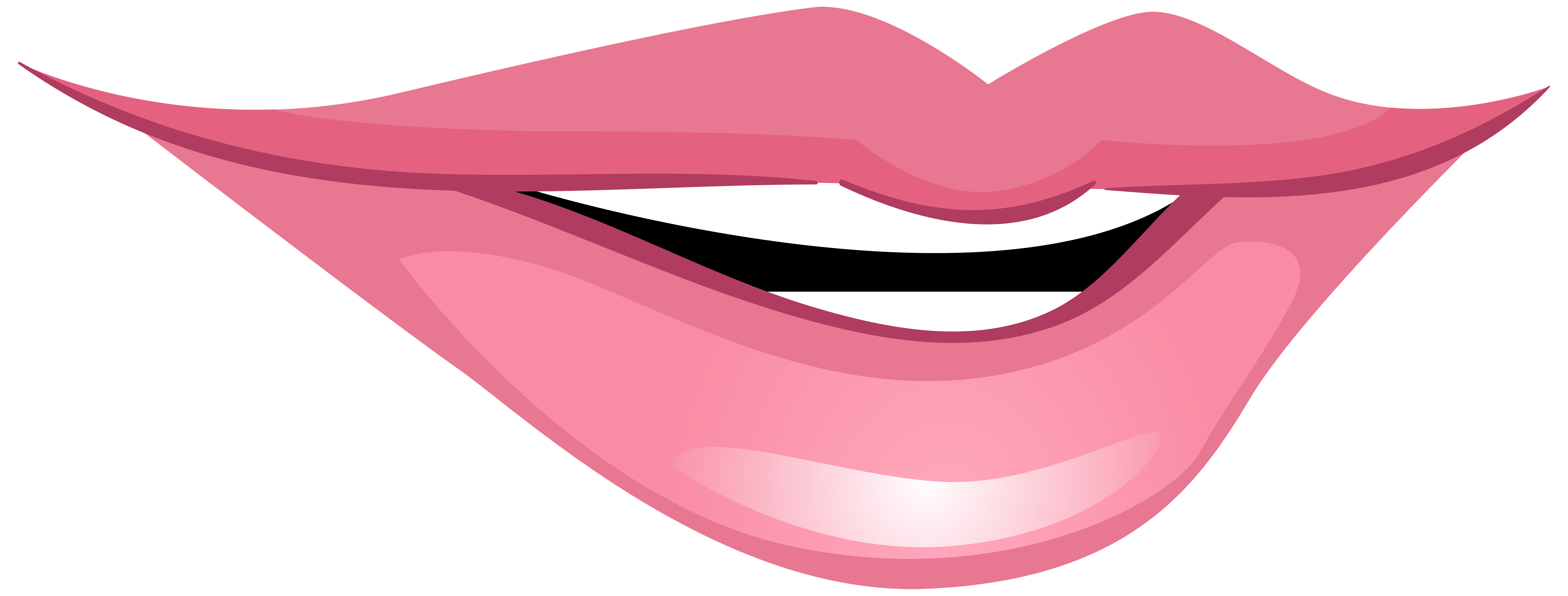 Smiling mouth clipart.