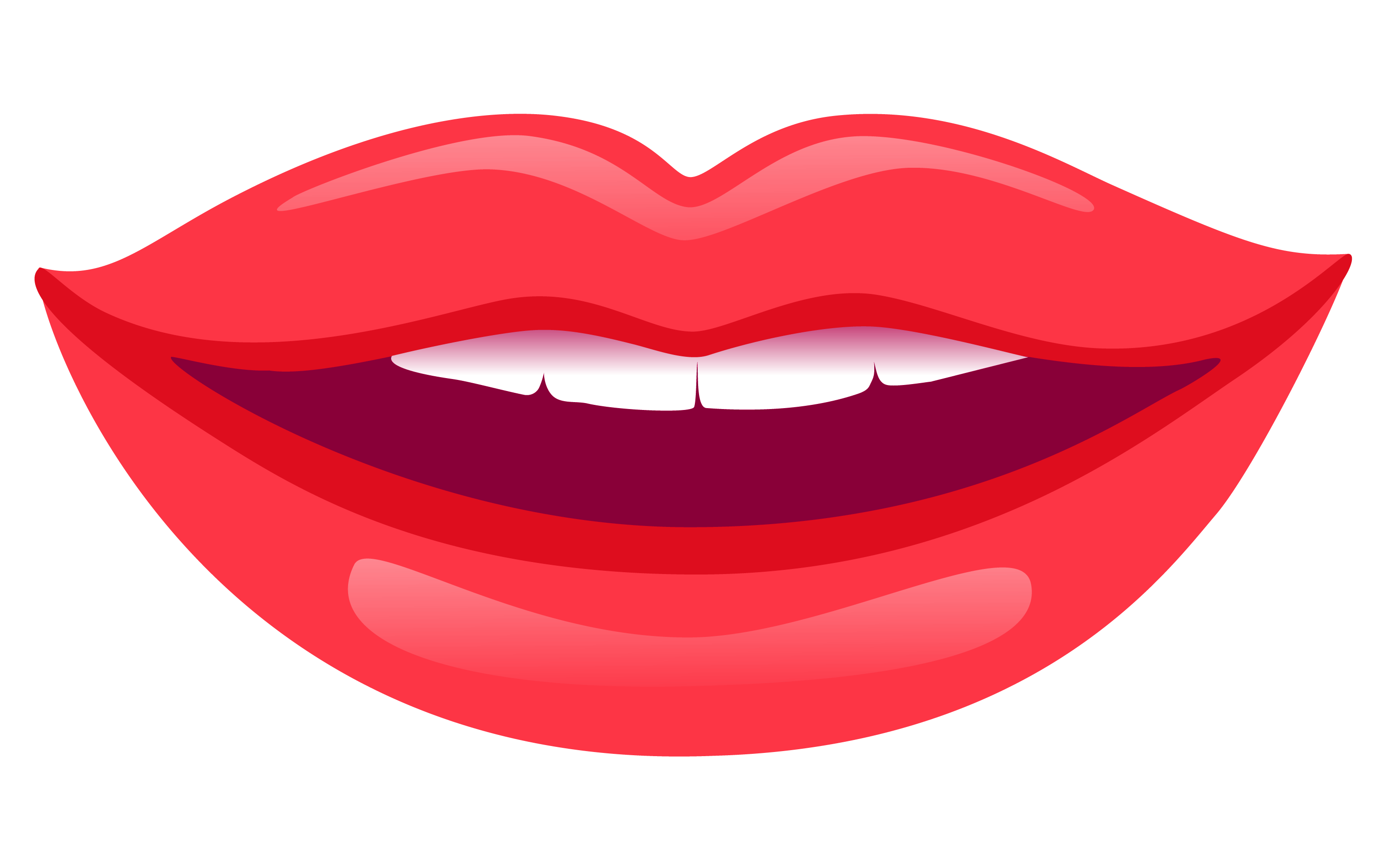 Smiling lips png.