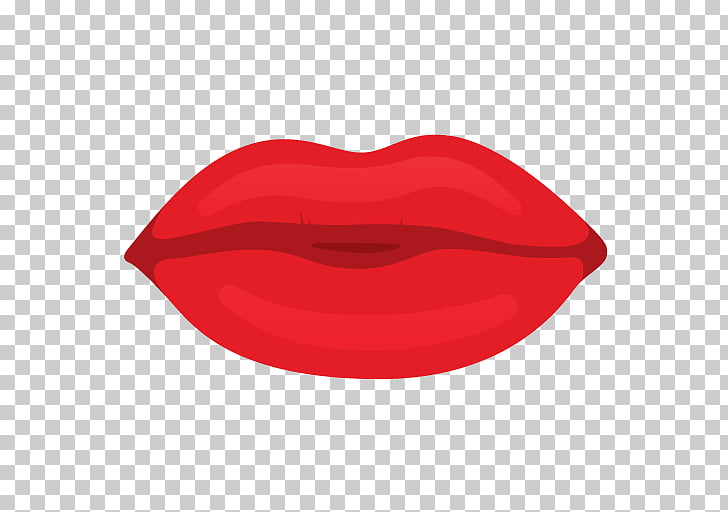 Cartoon Lips Red, red lips illustration PNG clipart