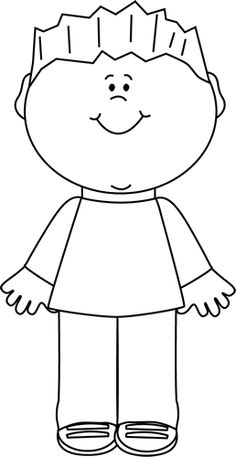 Free Little Boy Clipart Black And White, Download Free Clip