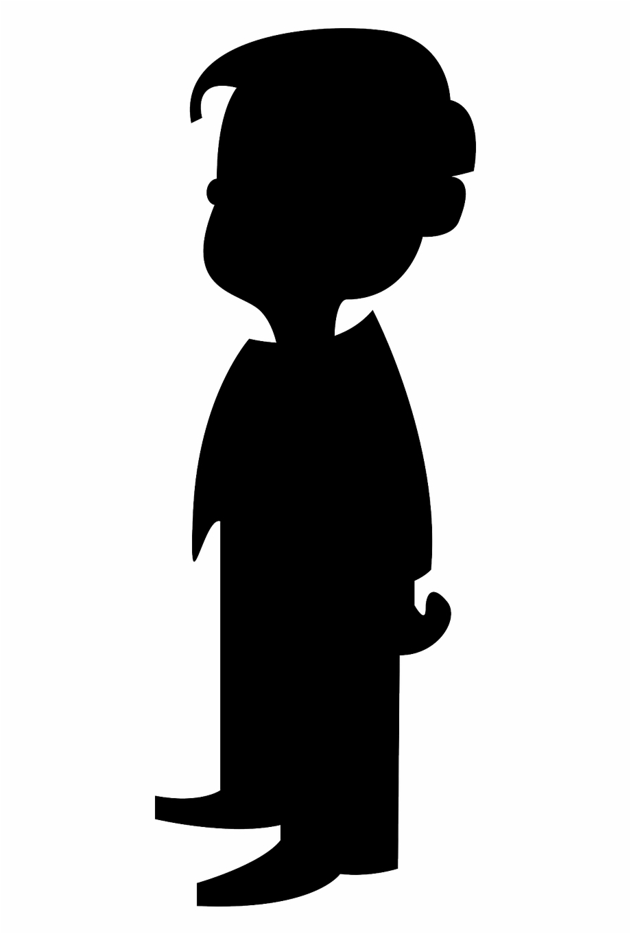 Little boy silhouette.