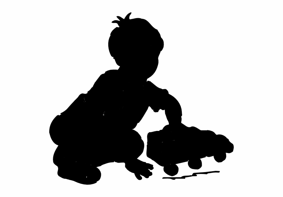 little boy clipart silhouette