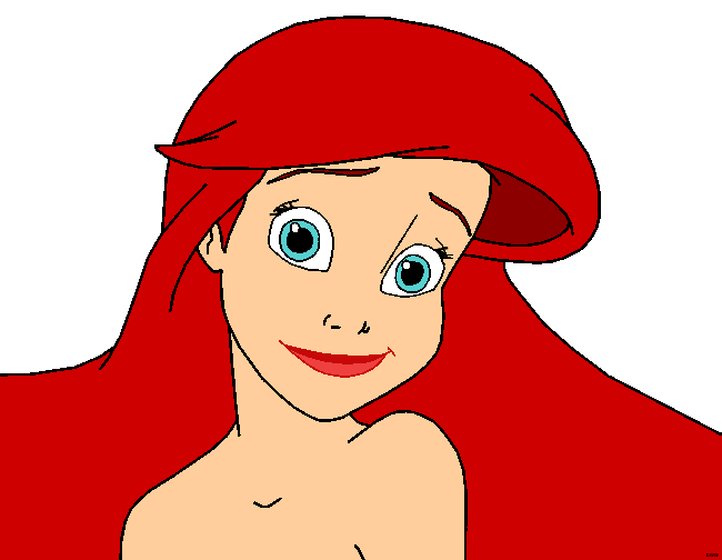 Ariel clipart portrait.